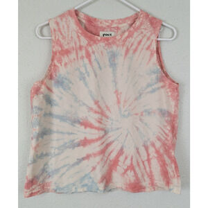 Pact sz M Tie Dye Tank Top organic cotton knit sleeveless stretch 1894